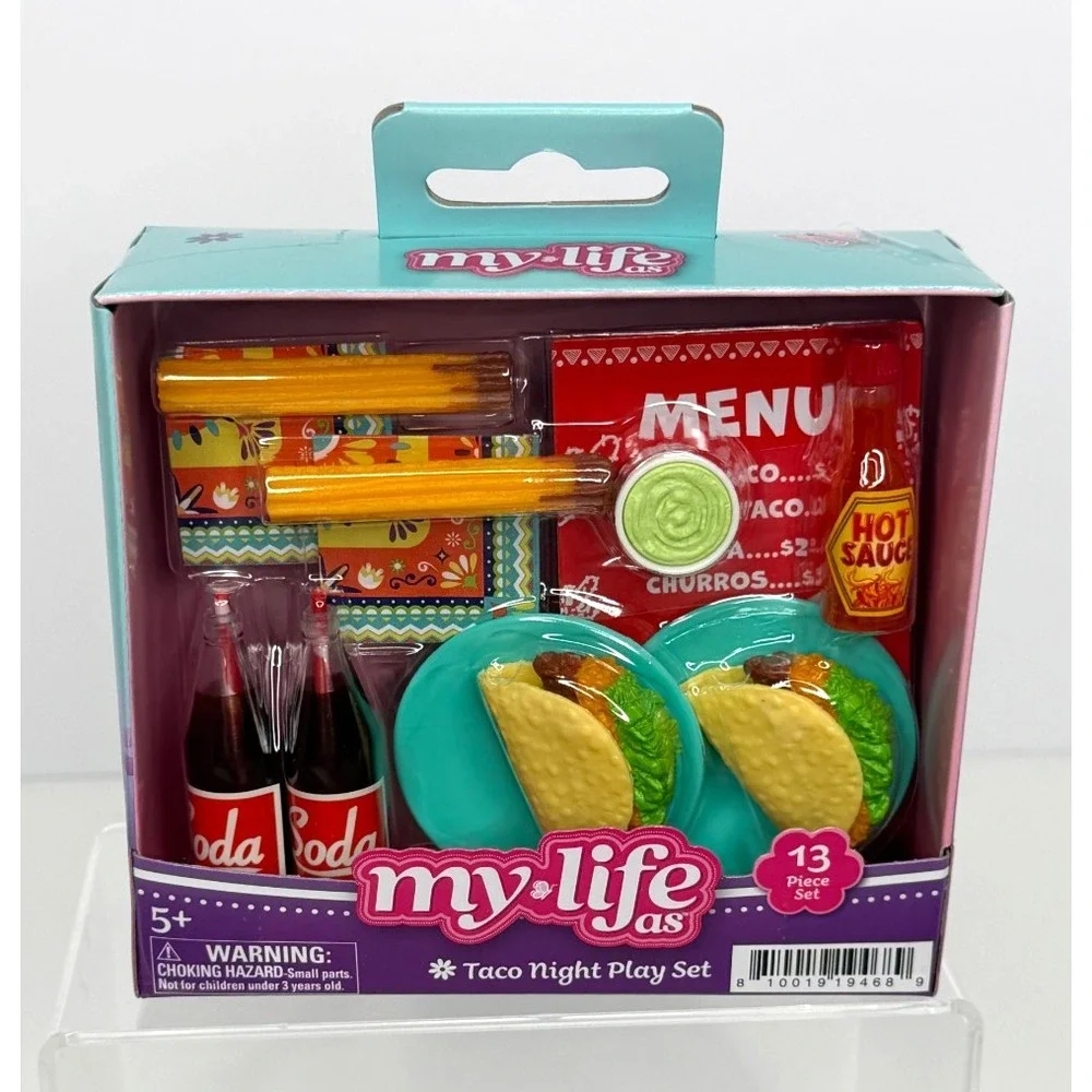 New MY LIFE As  13 pc Taco Night Food Set for 18